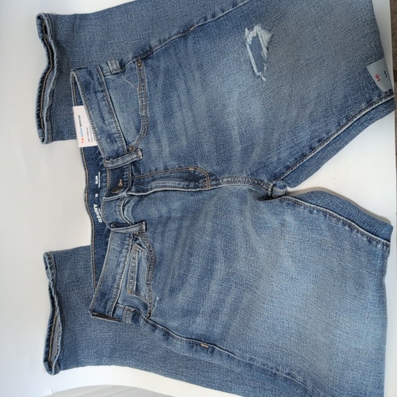 OLD NAVY Slim 360° Stretch Jean Shorts for Boys - Picture 5 of 9